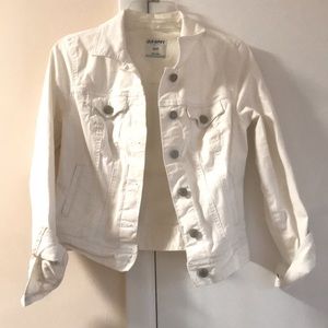 White denim jacket